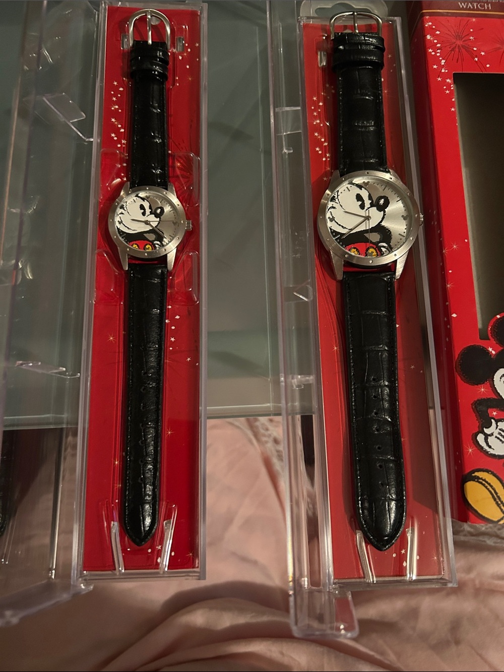 Disney Black and Red Mickey Mouse Bracelet Watch